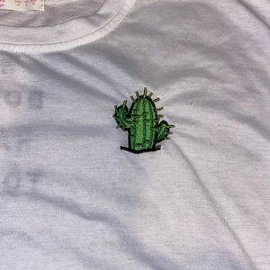 Cute Cactus shirt with Iron on Patch